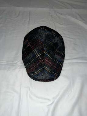 Belfry Italia Plaid Wool Blend Flat Cap Ivy Hat XXL Made in Italy
